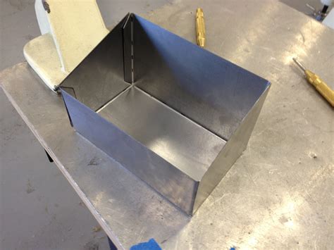 bend sheet metal into box|how to cut sheet metal box.